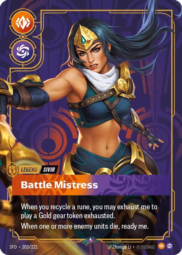 Sivir - Battle Mistress - Rare (203/221)