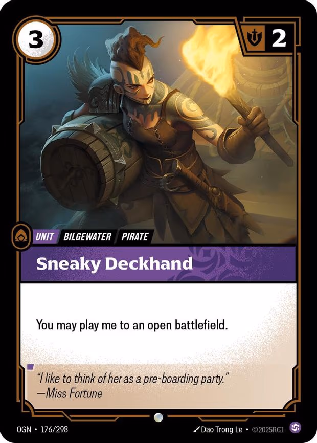 Sneaky Deckhand - Common (176/298)