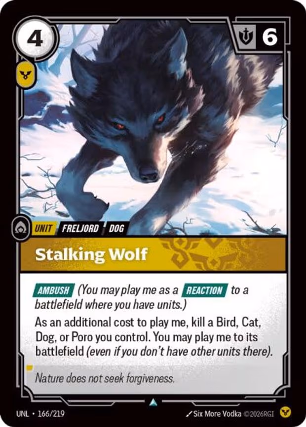 Stalking Wolf - Uncommon (166/219)