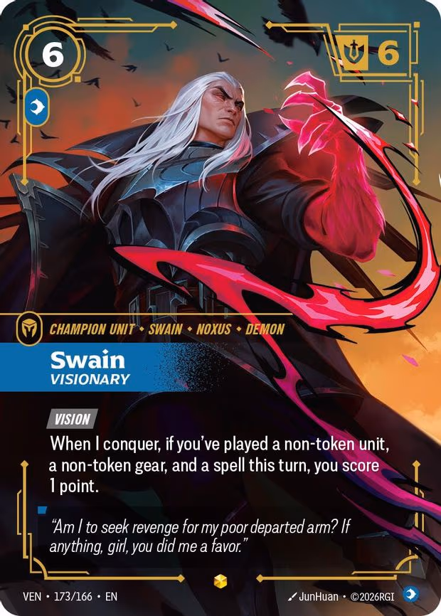 Swain - Visionary (Overnumbered) - Rare (173/166)