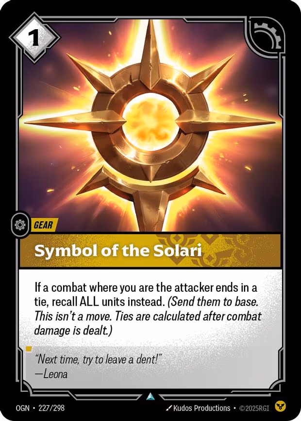 Symbol of the Solari - Uncommon (227/298)
