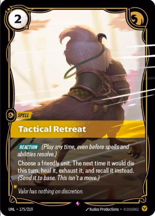 Tactical Retreat - Rare (175/219)