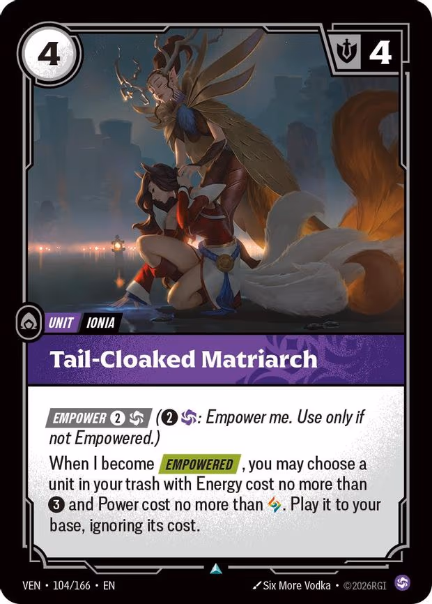 Tail-Cloaked Matriarch - Uncommon (104/166)