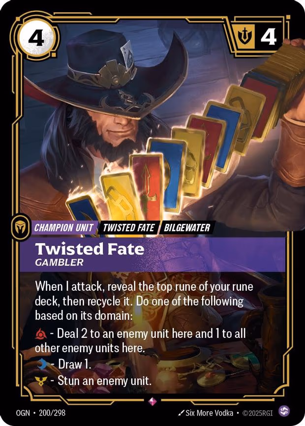 Twisted Fate - Gambler - Rare (200/298)
