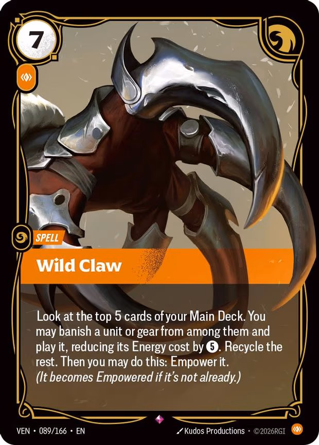 Wild Claw - Rare (089/166)