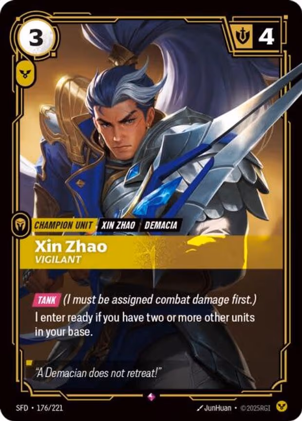 Xin Zhao - Vigilant - Rare (176/221)
