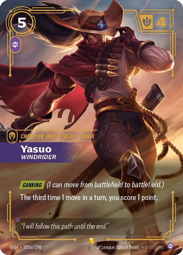 Yasuo - Windrider - Showcase (205a/298)