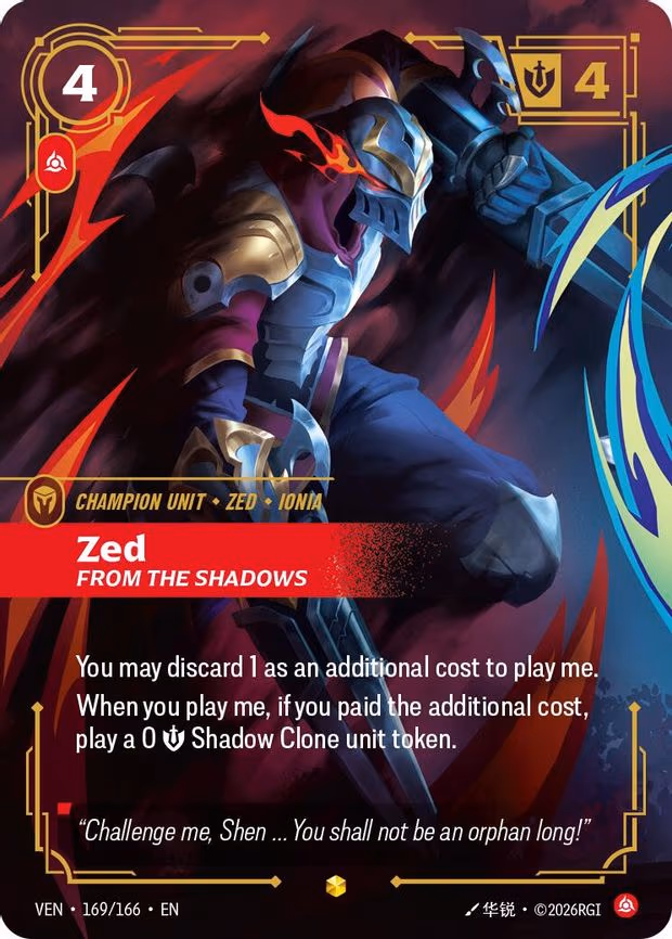Zed - From the Shadows (Overnumbered) - Epic (169/166)