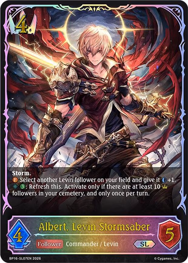 Albert, Levin Stormsaber