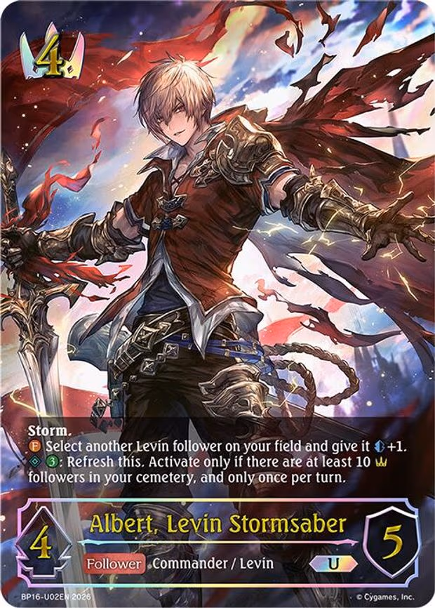 Albert, Levin Stormsaber