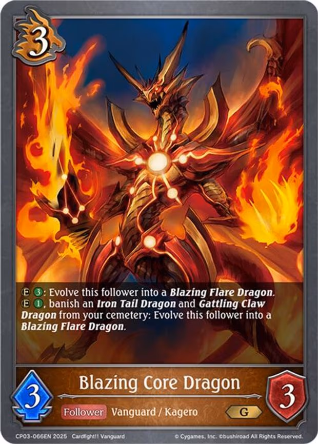 Blazing Core Dragon - Gold (CP03-066EN)