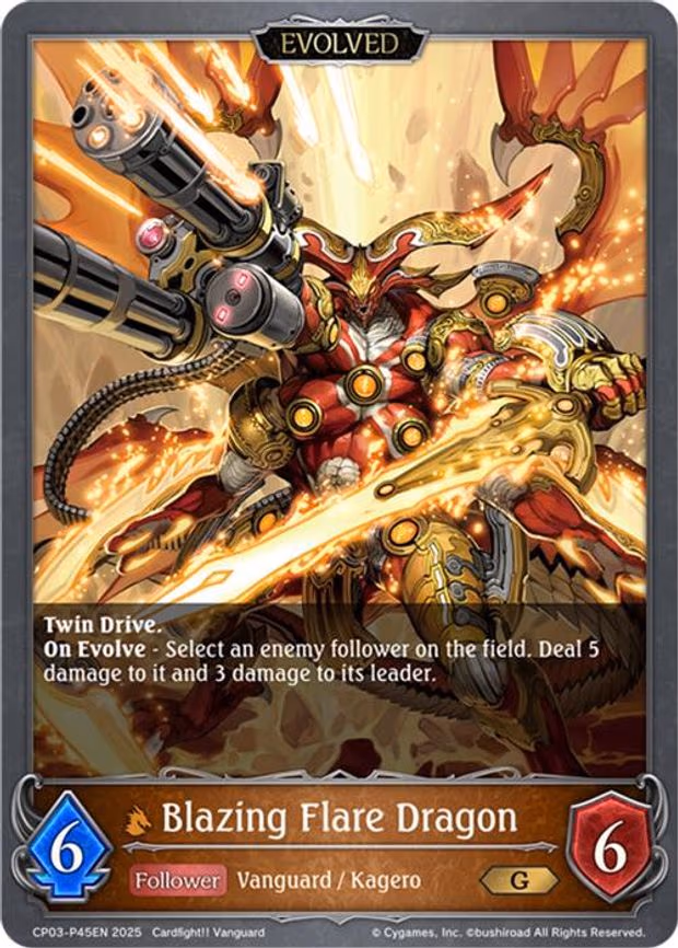 Blazing Flare Dragon - P45EN - Premium (CP03-P45EN)