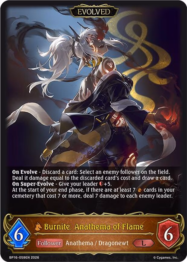 Burnite, Anathema of Flame