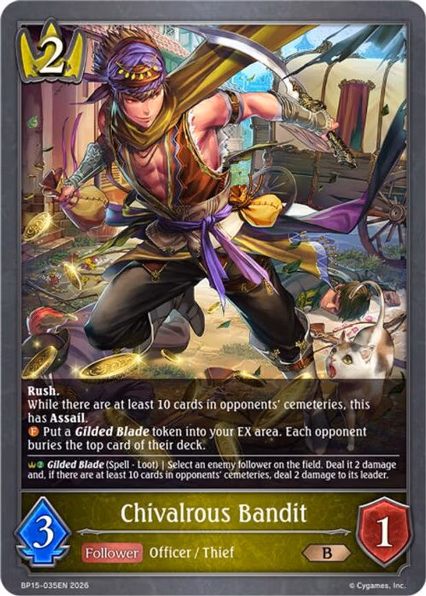 Chivalrous Bandit - Bronze (BP15-035EN)