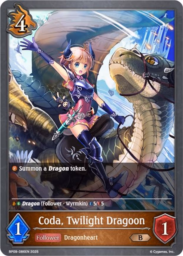 Coda, Twilight Dragoon - Bronze (BP09-086EN)
