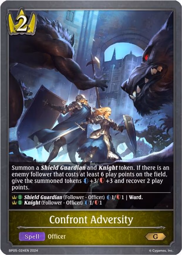 Confront Adversity - Gold (BP05-024EN)