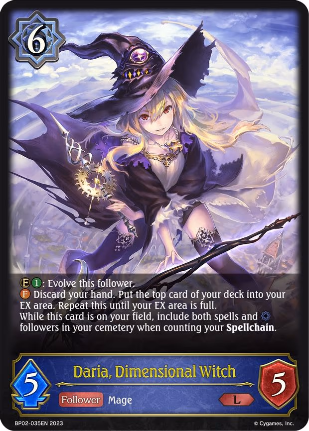 Daria, Dimensional Witch - Legendary (BP02-035EN)