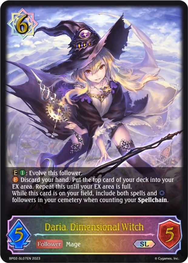 Daria, Dimensional Witch - Super Legendary (BP02-SL07EN)