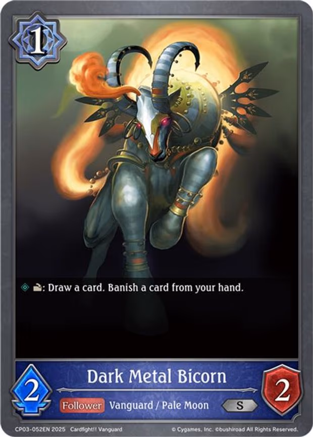 Dark Metal Bicorn - Silver (CP03-052EN)