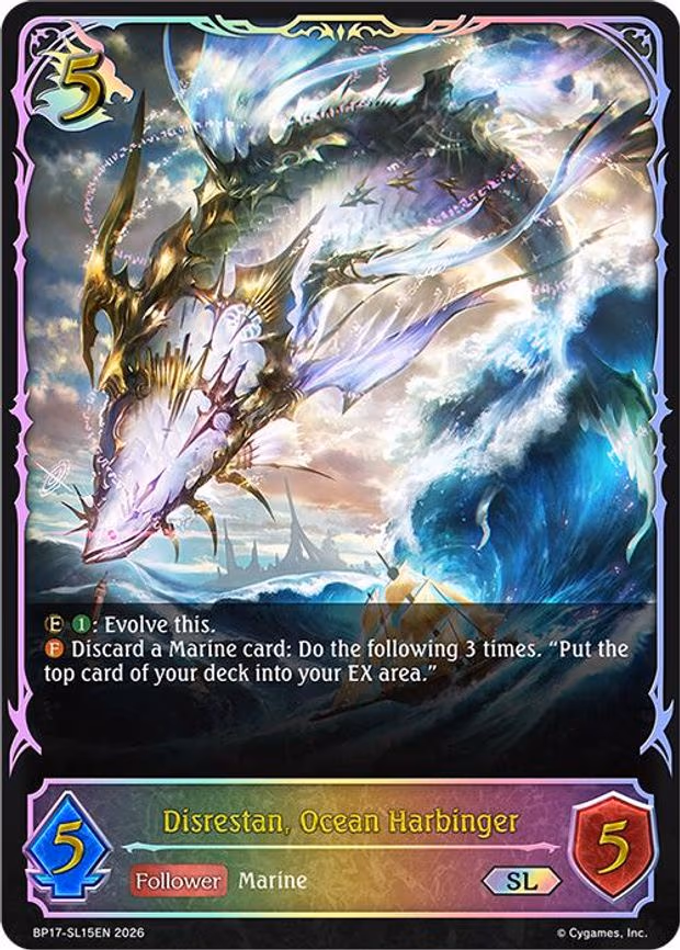 Disrestan, Ocean Harbinger - Super Legendary (BP17-SL15EN)