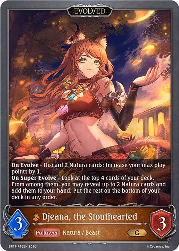 Djeana, the Stouthearted (Evolved) - P15EN - Premium (BP17-P15EN)