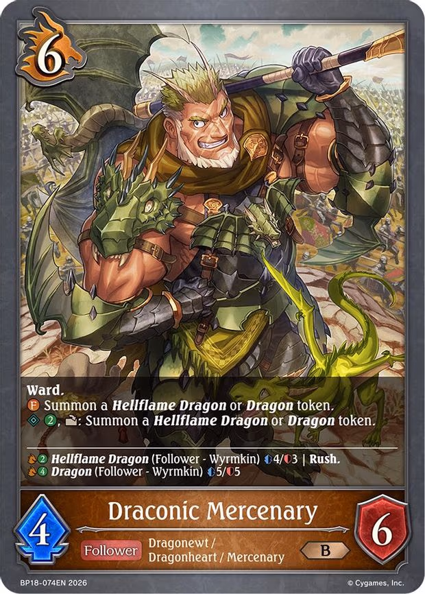 Draconic Mercenary - Bronze (BP18-074EN)