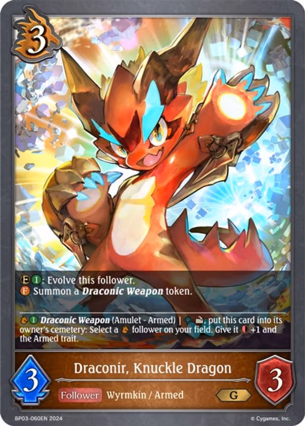 Draconir, Knuckle Dragon - Gold (BP03-060EN)