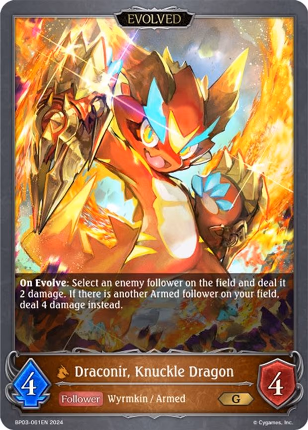 Draconir, Knuckle Dragon - Gold (BP03-061EN)
