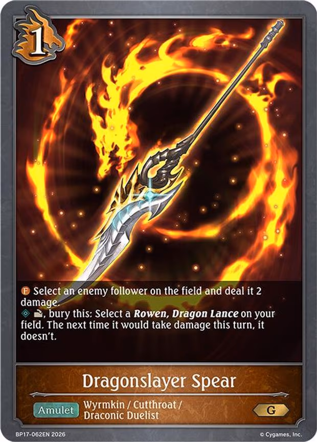 Dragonslayer Spear - Gold (BP17-062EN)