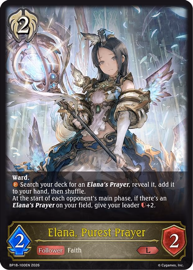 Elana, Purest Prayer - Legendary (BP18-100EN)