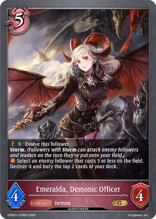 Emeralda, Demonic Officer - Gold (GFB01c-018EN)