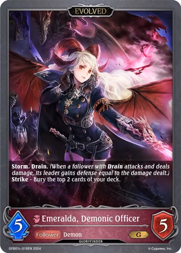 Emeralda, Demonic Officer - Gold (GFB01c-019EN)