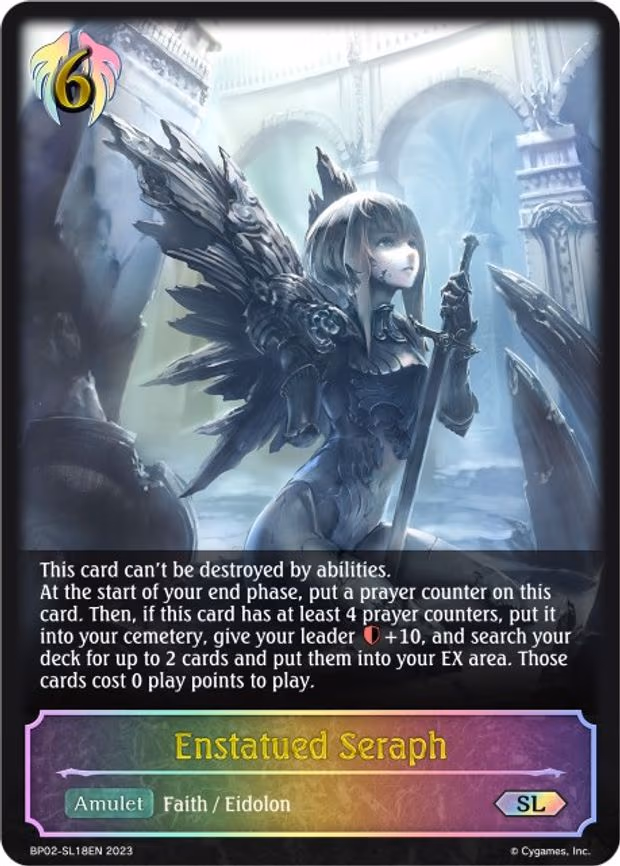 Enstatued Seraph - Super Legendary (BP02-SL18EN)