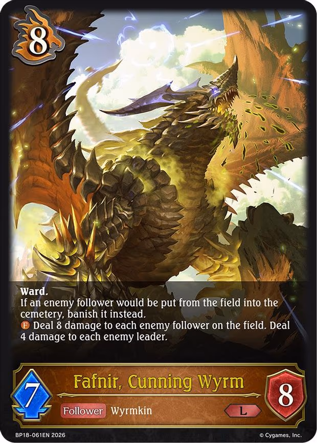 Fafnir, Cunning Wyrm - Legendary (BP18-061EN)