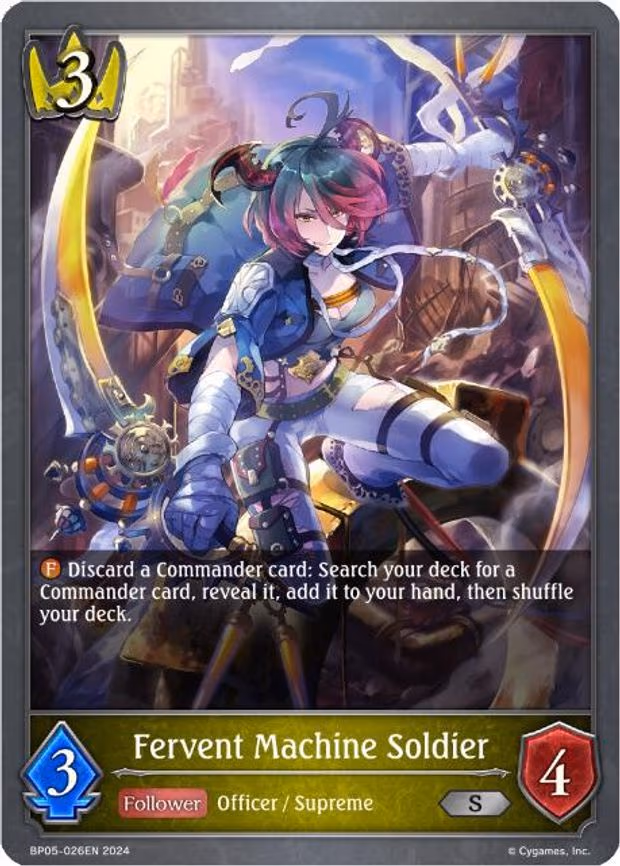 Fervent Machine Soldier - Silver (BP05-026EN)