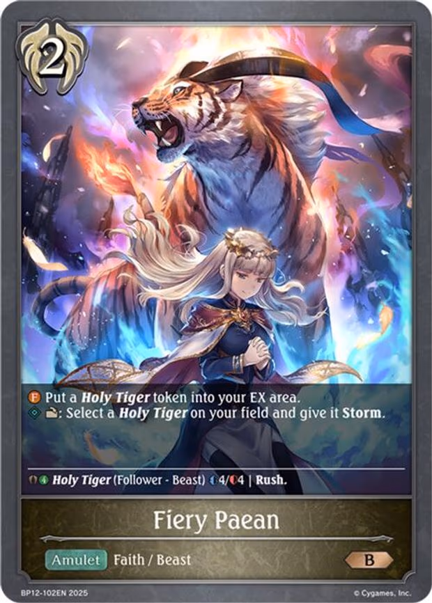 Fiery Paean - Bronze (BP12-102EN)