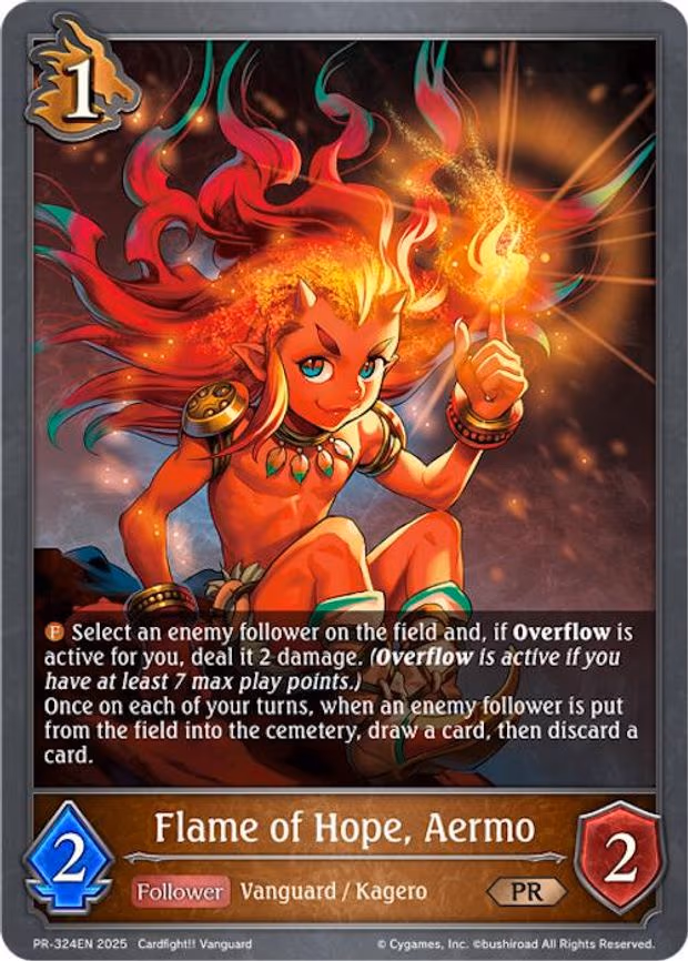 Flame of Hope, Aermo - Promo (PR-324EN)