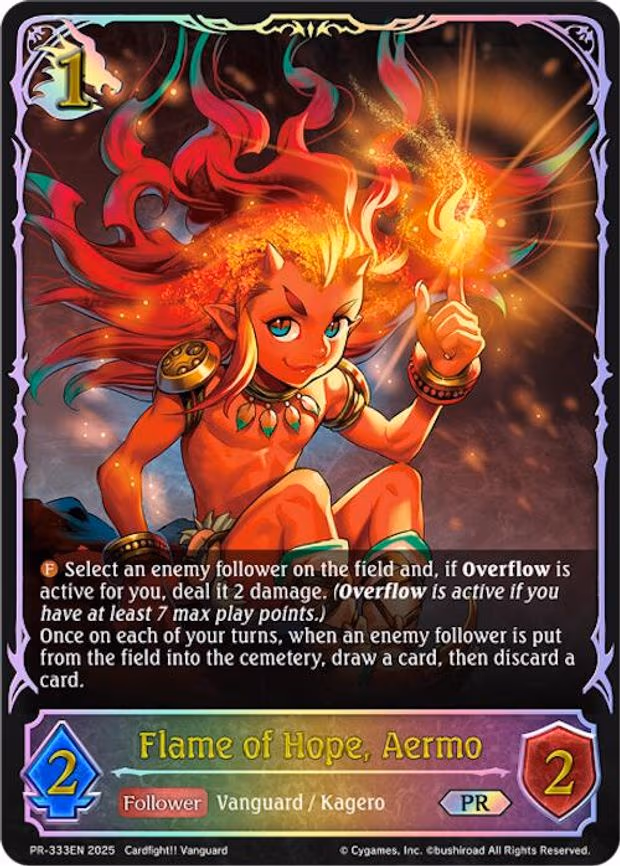 Flame of Hope, Aermo - Promo (PR-333EN)