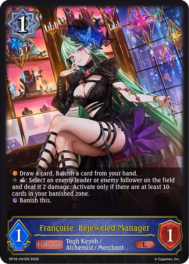 Francoise, Bejeweled Manager - Legendary (BP18-041EN)