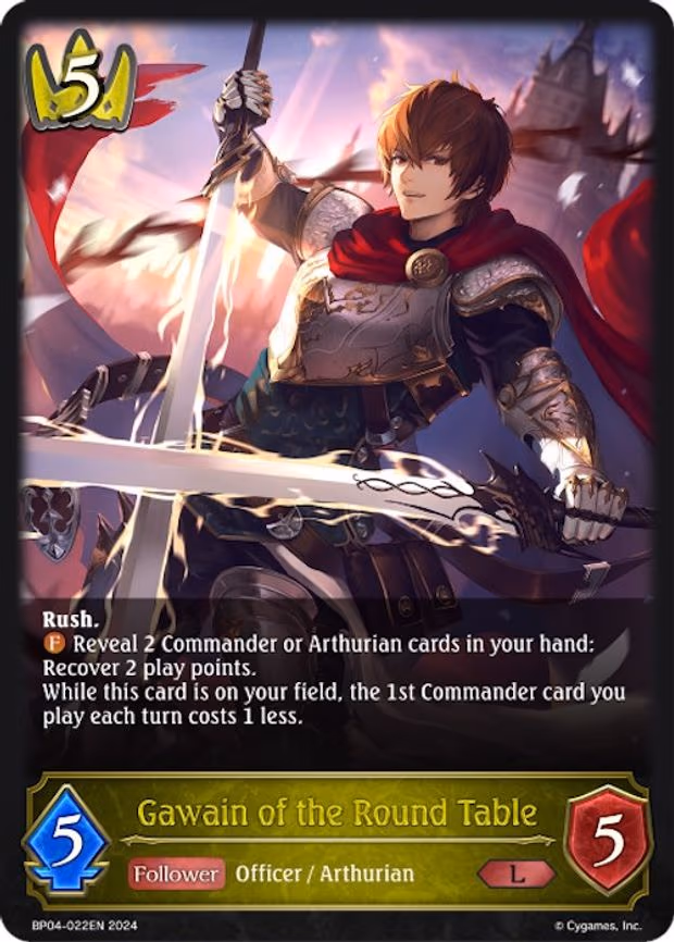 Gawain of the Round Table - Legendary (BP04-022EN)