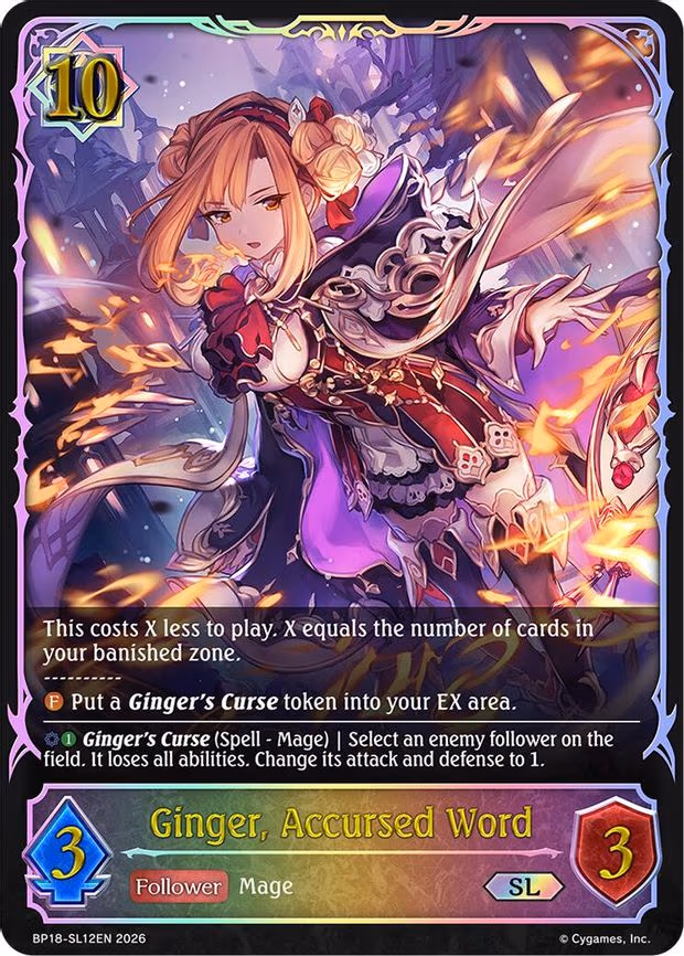 Ginger, Accursed Word - Super Legendary (BP18-SL12EN)