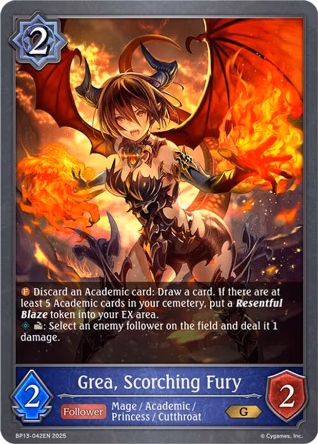 Grea, Scorching Fury - Gold (BP13-042EN)