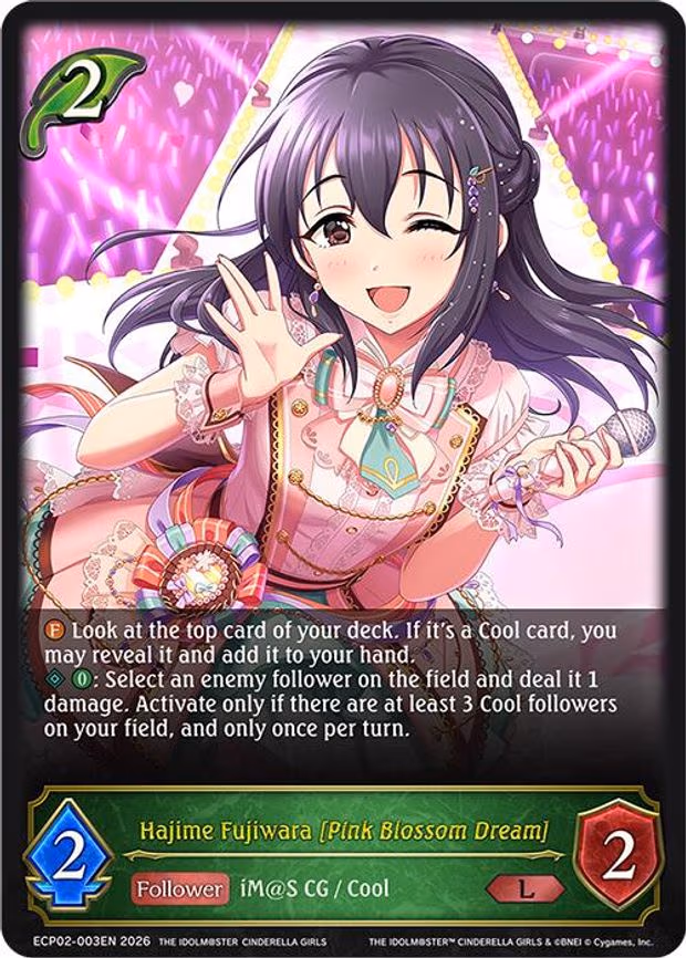Hajime Fujiwara [Pink Blossom Dream] - Legendary (ECP02-003EN)