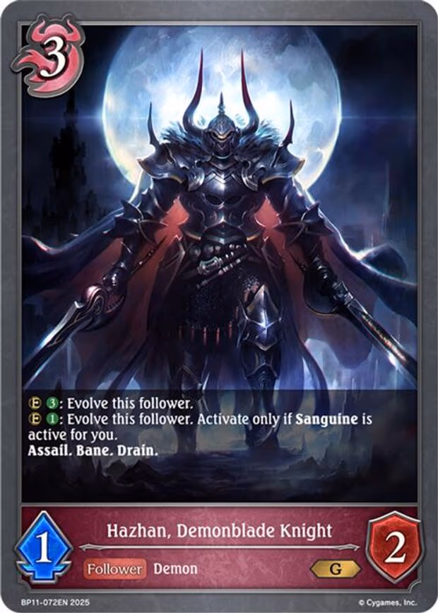 Hazhan, Demonblade Knight - Gold (BP11-072EN)
