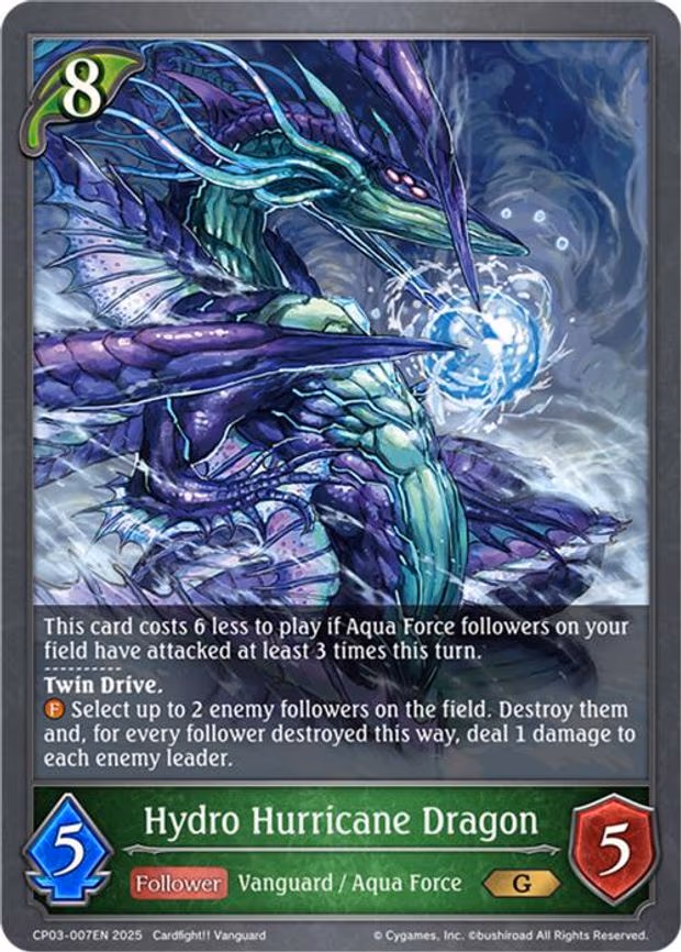 Hydro Hurricane Dragon - Gold (CP03-007EN)