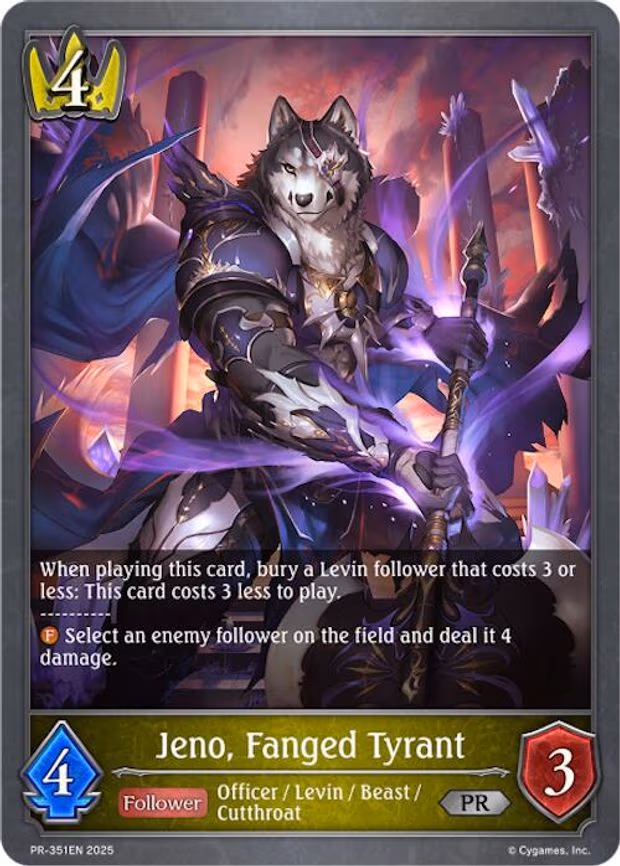 Jeno, Fanged Tyrant - Promo (PR-351EN)