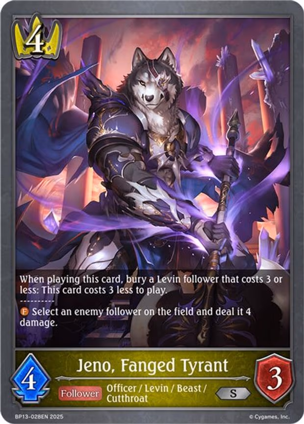 Jeno, Fanged Tyrant - Silver (BP13-028EN)