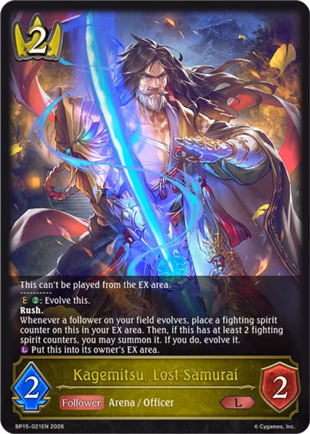 Kagemitsu, Lost Samurai - Legendary (BP15-021EN)