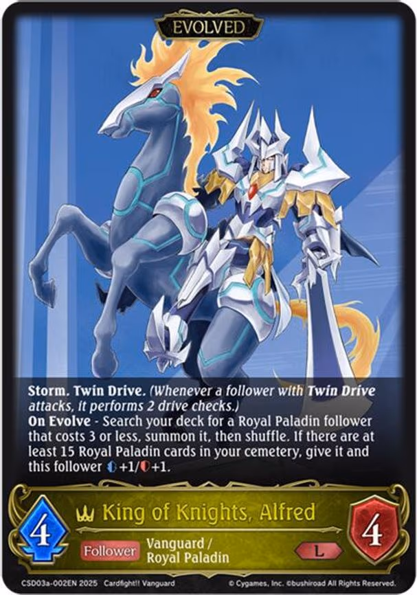 King of Knights, Alfred - Legendary (CSD03a-002EN)