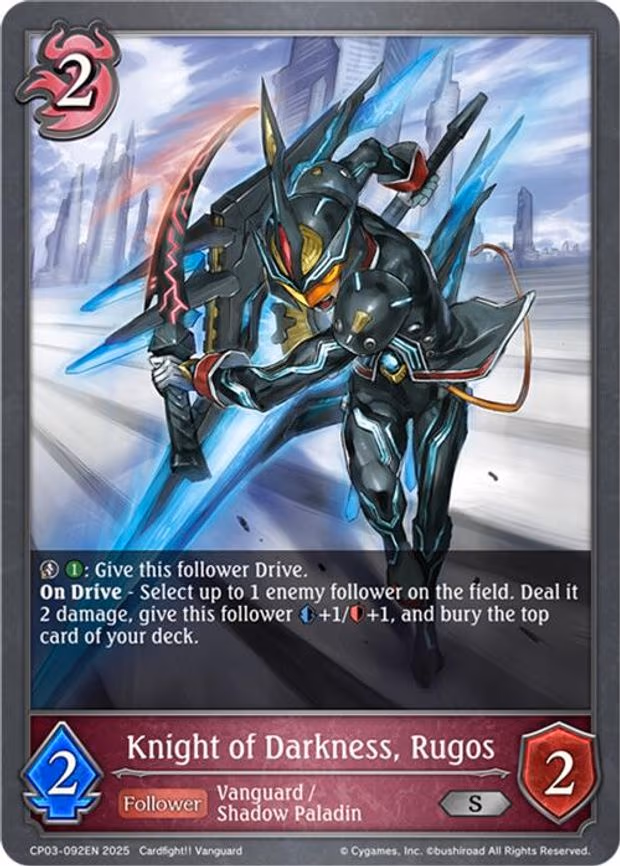 Knight of Darkness, Rugos - Silver (CP03-092EN)